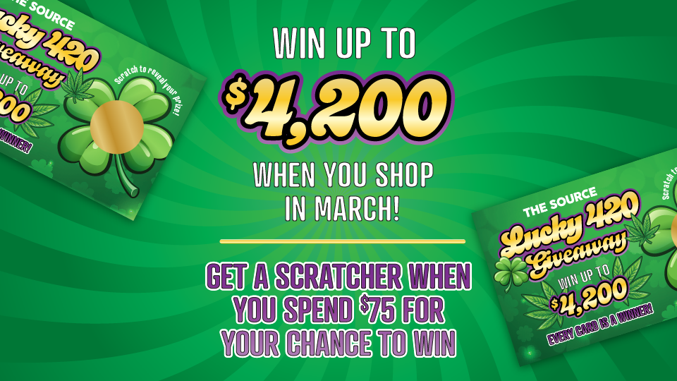 Win $4,200 in CASH with the Lucky 420 Giveaway Scratch-Off!
