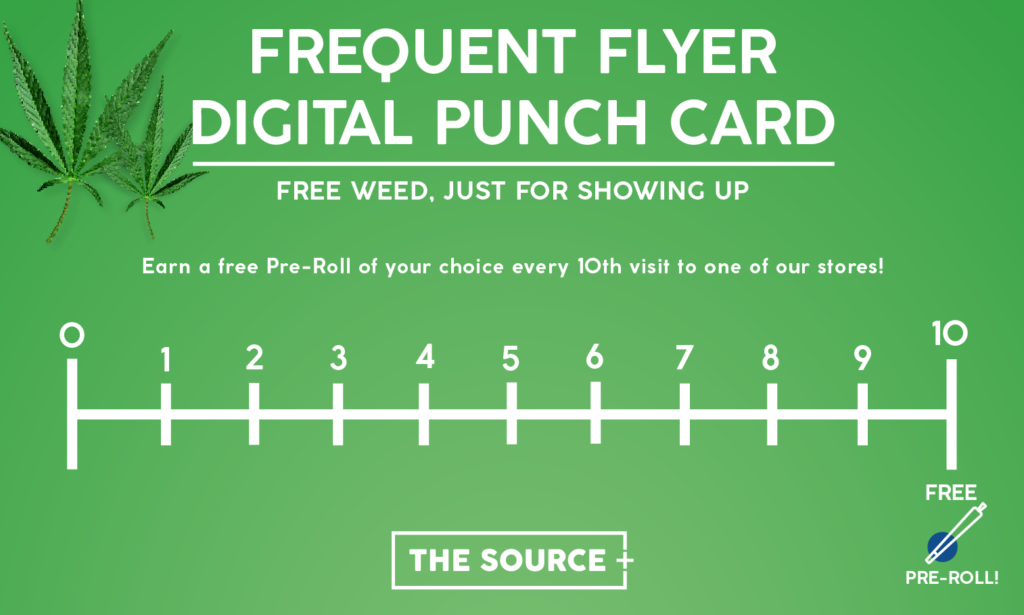The Source+ rewards program cannabis marijuana dispensary