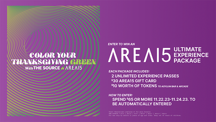 area 15 giveaway at The Source Dispensary las vegas nevada area15